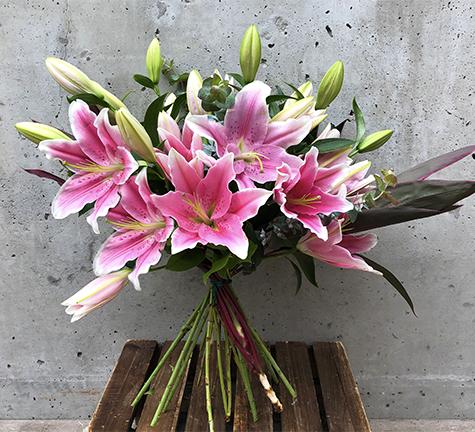 Lilies in Bloom Handtied Bouquet